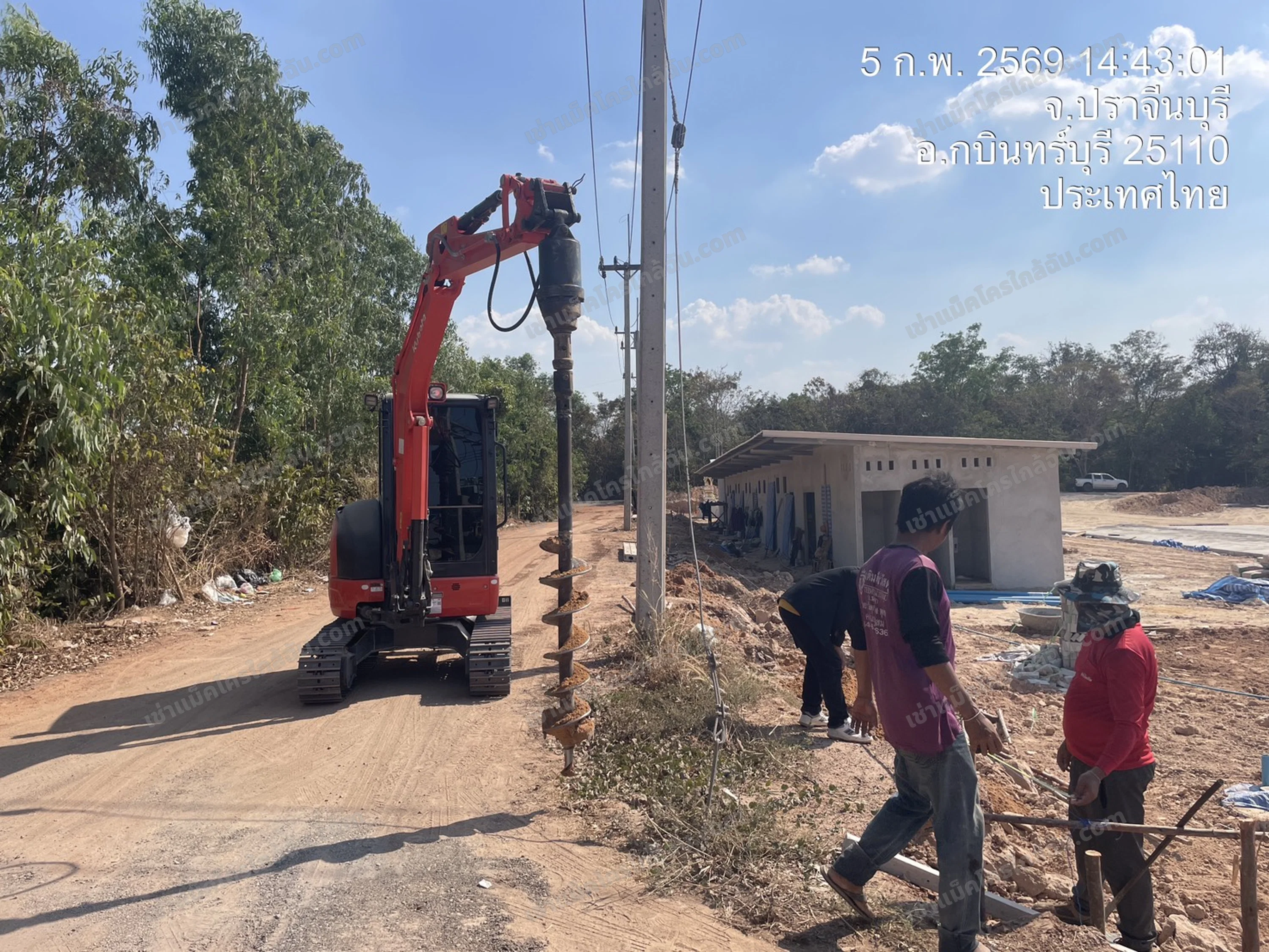 นายรถแมคโคให้เช่าราคาถูกปราจีน เครื่องจักรให้เช่าปราจีน หมายเลข 10000007 จังหวัดปราจีนบุรี